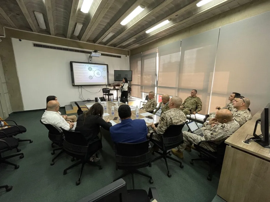 Crisis leadership session with officers